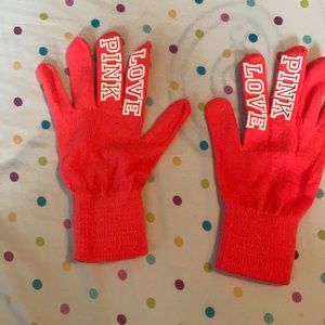 Bright neon pink Pink gloves